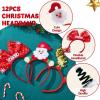 imageJOYIN 12 Packs Christmas Headbands 3D Head Hat Headbands for Kids Women Men Christmas Parties Costume Accessories Xmas Holiday Party Favors Photo Booth ONE SIZE FIT ALLSpecial