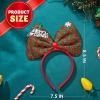 imageJOYIN 12 Packs Christmas Headbands 3D Head Hat Headbands for Kids Women Men Christmas Parties Costume Accessories Xmas Holiday Party Favors Photo Booth ONE SIZE FIT ALLSpecial