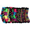 imageJOYIN 12 Pairs Christmas Socks Christmas Crew Socks for Women Holiday or Birthday GiftBlack Mix