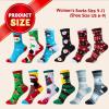 imageJOYIN 12 Pairs Christmas Socks Christmas Crew Socks for Women Holiday or Birthday GiftBlue Mix