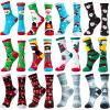 imageJOYIN 12 Pairs Christmas Socks Christmas Crew Socks for Women Holiday or Birthday GiftBlue Mix