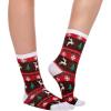 imageJOYIN 12 Pairs Christmas Socks Christmas Crew Socks for Women Holiday or Birthday GiftBlue Mix