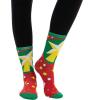 imageJOYIN 12 Pairs Christmas Socks Christmas Crew Socks for Women Holiday or Birthday GiftBrown Mix