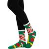 imageJOYIN 12 Pairs Christmas Socks Christmas Crew Socks for Women Holiday or Birthday GiftBrown Mix