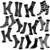 imageJOYIN 12 Pairs Christmas Socks Christmas Crew Socks for Women Holiday or Birthday GiftGray Mix