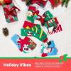 imageJOYIN 12 Pairs Christmas Socks Christmas Crew Socks for Women Holiday or Birthday GiftWhite Mix