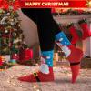 imageJOYIN 12 Pairs Christmas Socks Christmas Crew Socks for Women Holiday or Birthday GiftYellow Mix