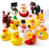 imageJOYIN 12 Pcs Christmas Rubber Duck Bath Toys for Christmas Goodie Bag Stuffers and Baby Showers Girls and Toddlers Christmas Party Favor Xmas Gifts
