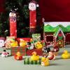 imageJOYIN 12 Pcs Christmas Rubber Duck Bath Toys for Christmas Goodie Bag Stuffers and Baby Showers Girls and Toddlers Christmas Party Favor Xmas Gifts