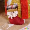 imageJOYIN 12 Pcs Mini Christmas 3D Bulk Xmas Stockings Santa Snowman Reindeer Burlap Stockings for Present Holders Treat Bags Christmas Tree Decoration Xmas Party Decors