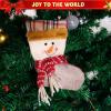 imageJOYIN 12 Pcs Mini Christmas 3D Bulk Xmas Stockings Santa Snowman Reindeer Burlap Stockings for Present Holders Treat Bags Christmas Tree Decoration Xmas Party Decors
