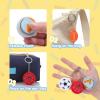 imageJOYIN 12 Pcs Sports Balls Fidget Clicker Toys 3D Printed Sensory Clicker Keychain Fidget Toys for Relief Stress Autism Hyperactivity Kids Adults Birthday Gifts Goodie Bags StuffersSports Balls