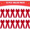 imageJOYIN 12Pack 16quotx9quot Red Velvet Bows for Christmas Tree Wreath Garland DecorLarge