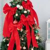 imageJOYIN 12Pack 16quotx9quot Red Velvet Bows for Christmas Tree Wreath Garland DecorLarge