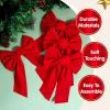 imageJOYIN 12Pack 16quotx9quot Red Velvet Bows for Christmas Tree Wreath Garland DecorSmall
