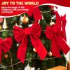imageJOYIN 12Pack 16quotx9quot Red Velvet Bows for Christmas Tree Wreath Garland DecorSmall