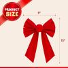 imageJOYIN 12Pack 16quotx9quot Red Velvet Bows for Christmas Tree Wreath Garland DecorSmall