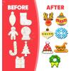 imageJOYIN 14 Christmas Wooden Magnet Creativity Arts ampamp Crafts Painting Kit Decorate Your Own for Kids Paint Gift Birthday Parties and Family Crafts Holiday StuffersAge 8