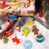 imageJOYIN 14 Christmas Wooden Magnet Creativity Arts ampamp Crafts Painting Kit Decorate Your Own for Kids Paint Gift Birthday Parties and Family Crafts Holiday StuffersAge 8