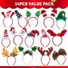 imageJOYIN 14 PCS Christmas Headbands with Different Designs Party Holiday Headbands for Kids Women Men Christmas Holiday Parties Favors ONE Size FIT ALL