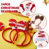 imageJOYIN 14 PCS Christmas Headbands with Different Designs Party Holiday Headbands for Kids Women Men Christmas Holiday Parties Favors ONE Size FIT ALL