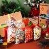 imageJOYIN 144 PCS Christmas Cellophane Bags with Ribbon for Holiday Treats Christmas Clear Cello Gift Candy Cookie Bags for Party Favors Festivals Presents Party Supplies 11 X 5