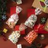 imageJOYIN 144 PCS Christmas Cellophane Bags with Ribbon for Holiday Treats Christmas Clear Cello Gift Candy Cookie Bags for Party Favors Festivals Presents Party Supplies 11 X 5