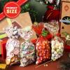 imageJOYIN 144 PCS Christmas Cellophane Bags with Ribbon for Holiday Treats Christmas Clear Cello Gift Candy Cookie Bags for Party Favors Festivals Presents Party Supplies 11 X 5