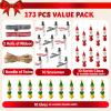 imageJOYIN 173 Pcs Christmas DIY Wooden Beads Craft Printed Wood Round Beads Make Up to 30 Hanging Ornaments of Snowman Santa Santa ampamp Elf for Christmas Craft Xmas Holiday DecorationArt Activities