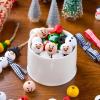imageJOYIN 173 Pcs Christmas DIY Wooden Beads Craft Printed Wood Round Beads Make Up to 30 Hanging Ornaments of Snowman Santa Santa ampamp Elf for Christmas Craft Xmas Holiday DecorationArt Activities