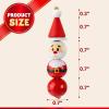 imageJOYIN 173 Pcs Christmas DIY Wooden Beads Craft Printed Wood Round Beads Make Up to 30 Hanging Ornaments of Snowman Santa Santa ampamp Elf for Christmas Craft Xmas Holiday DecorationArt Activities