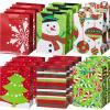 imageJOYIN 18 PCS Christmas Bags Holiday Goody Gift Treat Candy Wrapping Paper Bags for Classroom and Party Favors Xmas Decor Supplies 43quotX55quotX25quot not included tissue paper