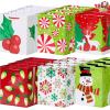 imageJOYIN 18 PCS Christmas Present Bags Holiday Goody Gift Treat Candy Wrapping Paper Bags with Handles for Xmas Gift Giving Classroom Party Favors Thanksgiving Decor 9quotx 35quotx 73quot