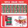 imageJOYIN 18 Pack NonSnap Christmas Party Table Favor Xmas Red ampamp Green No Snap Snowflake Party Favors for Christmas Stocking Stuffers Party Supplies Decorations Holiday New Year Adults Kids Gifts