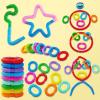 imageJOYIN 18 Pack Pop Tubes Sensory Toys Small Fidget Toys Party Favors  9 Colors Creativity Learning ampamp Fun for Toddler Kids  Perfect for Halloween Goodie Bags Classroom School RewardSmall