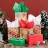 imageJOYIN 180 Sheets Glitter Tissue Paper Red Green White Tissue Paper for Gift Wrapping Supplies 20x20 Christmas Wrapping Paper for Holiday Wrap Craft Decorations