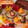 imageJOYIN 18PCS Thanksgiving Rubber Ducks for Boys Girls Kids ampamp Toddlers Thanksgiving Party Favor Gifts Rubber Ducky Bath Toys Kids Fun Bath Duck Toys