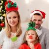 imageJOYIN 2 PCS Christmas LED Headband Tree and Elf Hat Designs Headband with LED Lights for Christmas Party Decoration
