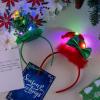 imageJOYIN 2 PCS Christmas LED Headband Tree and Elf Hat Designs Headband with LED Lights for Christmas Party Decoration