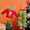 imageJOYIN 2 PCS Christmas Santa Ugly Sweaters for Doll Cupcakes and Donuts Themed Naughty Pajamas Christmas Doll Clothes Accessories for Holiday Room Party Decorations Gifts
