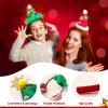 imageJOYIN 2 PCS Lighted Christmas Headbands with LED lights in Springy Santa Hat Tree Designs for Christmas and Holiday Parties ONE SIZE FIT ALL