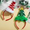 imageJOYIN 2 PCS Lighted Christmas Headbands with LED lights in Springy Santa Hat Tree Designs for Christmas and Holiday Parties ONE SIZE FIT ALL
