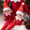 imageJOYIN 2 Pcs Christmas Elf Plush Doll Tiny Soft Plush Toy Doll Xmas Gift for Party Favors Party Supplies Christmas Decor Xmas GiftRed