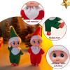 imageJOYIN 2 Pcs Christmas Elf Plush Doll Tiny Soft Plush Toy Doll Xmas Gift for Party Favors Party Supplies Christmas Decor Xmas GiftRed and Green