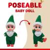 imageJOYIN 2 Pcs Christmas Elf Plush Doll Tiny Soft Plush Toy Doll Xmas Gift for Party Favors Party Supplies Christmas Decor Xmas GiftRed and Green