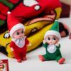 imageJOYIN 2 Pcs Christmas Elf Plush Doll Tiny Soft Plush Toy Doll Xmas Gift for Party Favors Party Supplies Christmas Decor Xmas GiftRed and Green