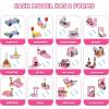 imageJOYIN 2023 Christmas Advent Calendars 24 Days Countdown Calendars with Girls Princess Castle and Ice Cream Truck Building Blocks for Girls Kids STEM Building Toys Party Favor Xmas Gifts Classroom