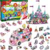 imageJOYIN 2023 Christmas Advent Calendars 24 Days Countdown Calendars with Girls Princess Castle and Ice Cream Truck Building Blocks for Girls Kids STEM Building Toys Party Favor Xmas Gifts Classroom