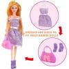 imageJOYIN 2023 Girls Advent Calendar with Doll Accessories Toys Girls Christmas 24 Days Countdown Calendar Toys with Doll Dress Up Clothes and Accessories Set for Kids Christmas Party Favor Gifts