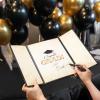 imageJOYIN 2025 Graduation Guestbook AlternativeBlack ampamp Gold 12quot Signature Congrats Graduation Party Decorations Class of 2025 Grad Card for High School College Grad Gift Party Guest Signing CardboardBlack  Gold